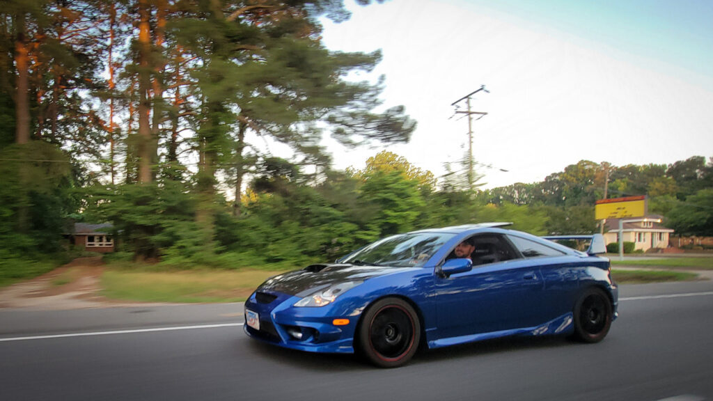 Turbocharged TRD Celica GT-S driving