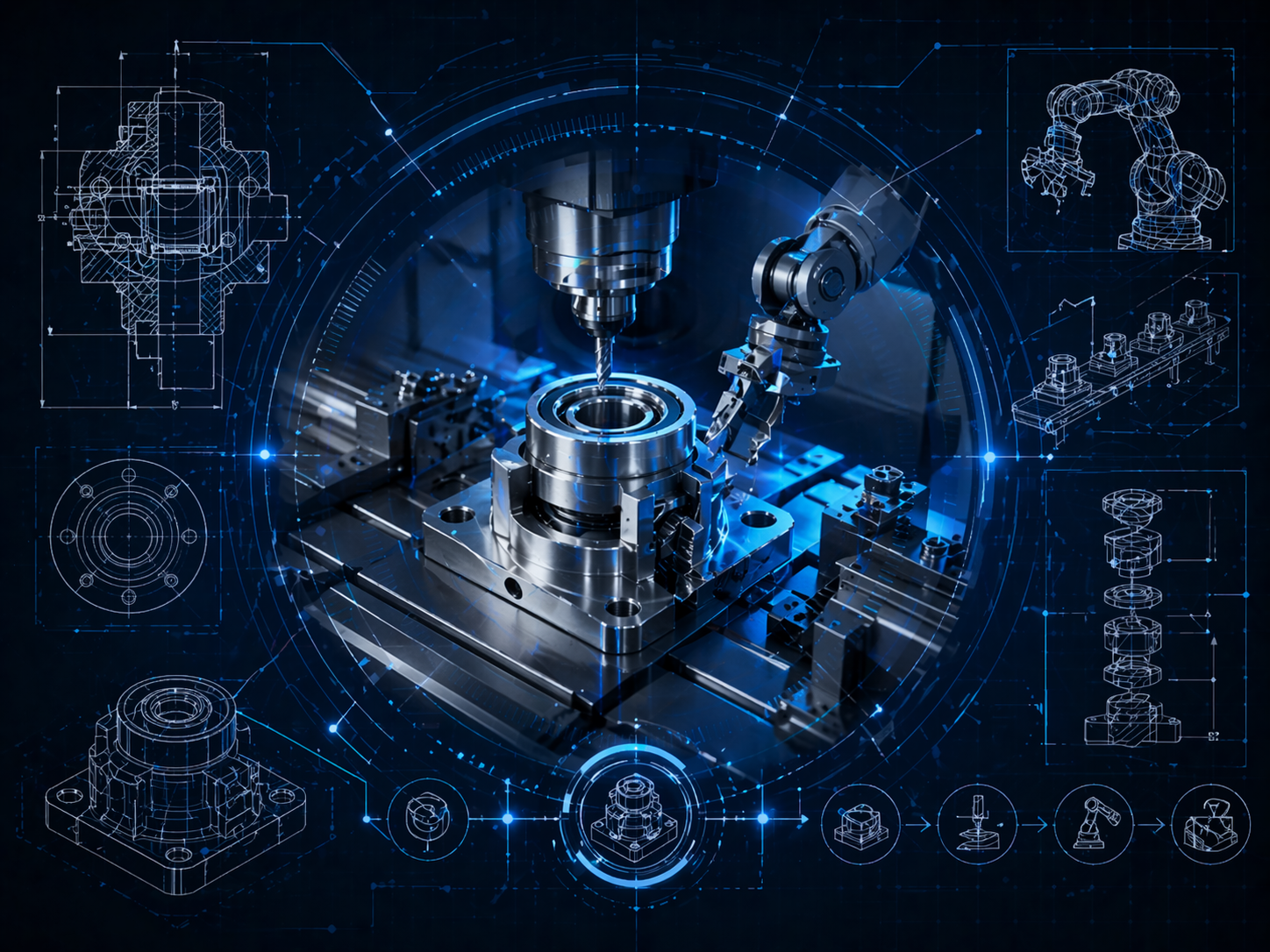 Manufacturing integration and machining